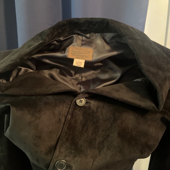 RARE Pendleton 100% Leather Sport Coat Jacket - Picture 5 of 6